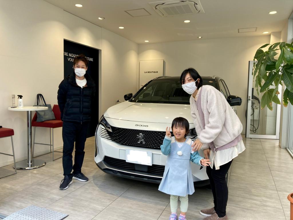 ボンジュ～ル吹田『5008GT P/S.Rガソリン車　パールホワイトご納車』