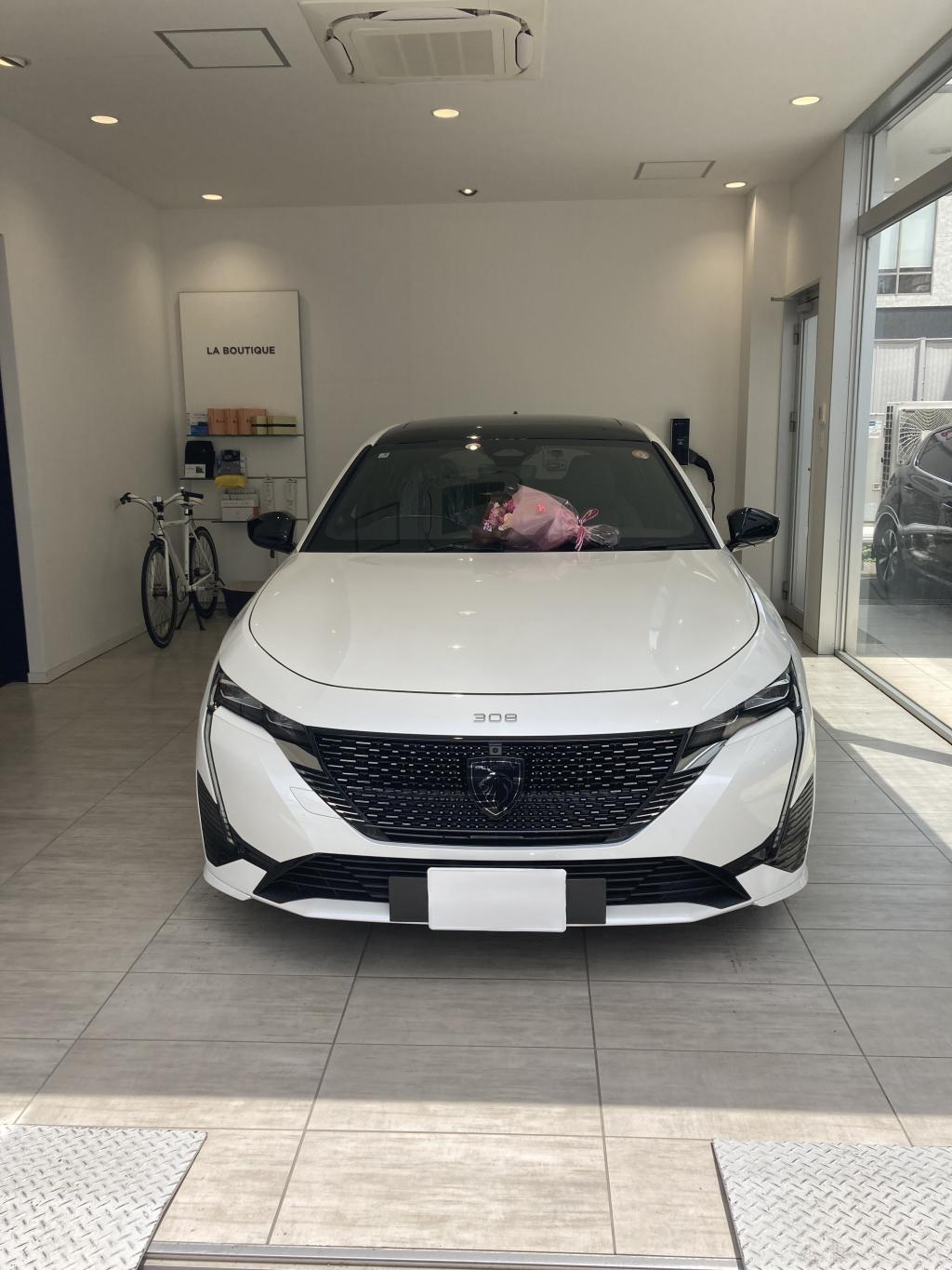 ボンジュ～ル吹田「308GTナッパレザー」パールホワイトご納車