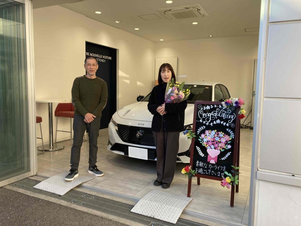 ボンジュ～ル吹田「2024年式　308GT BLUE HDI　オケナイトホワイト」ご納車