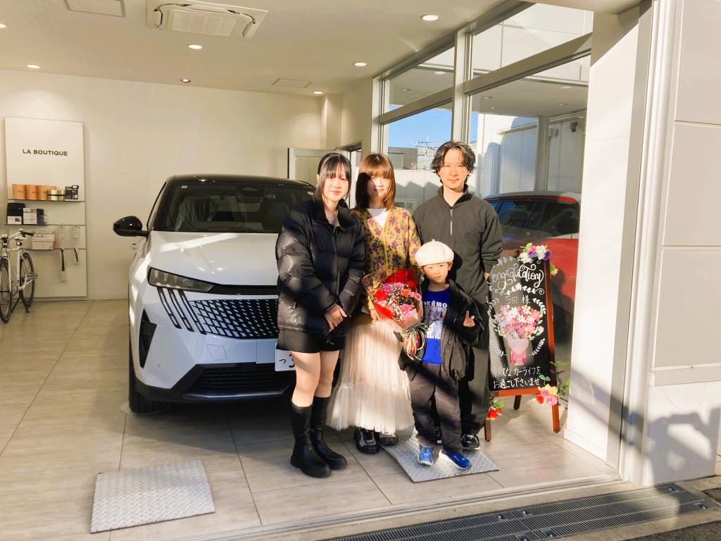 ボンジュ～ル吹田「3008GT HYBRID　オケナイトホワイト」ご納車