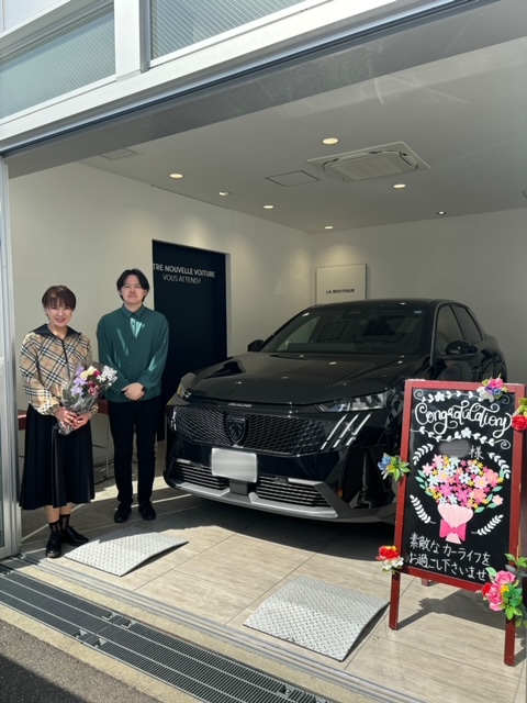 NEW3008BlackEditionご納車です💐✨