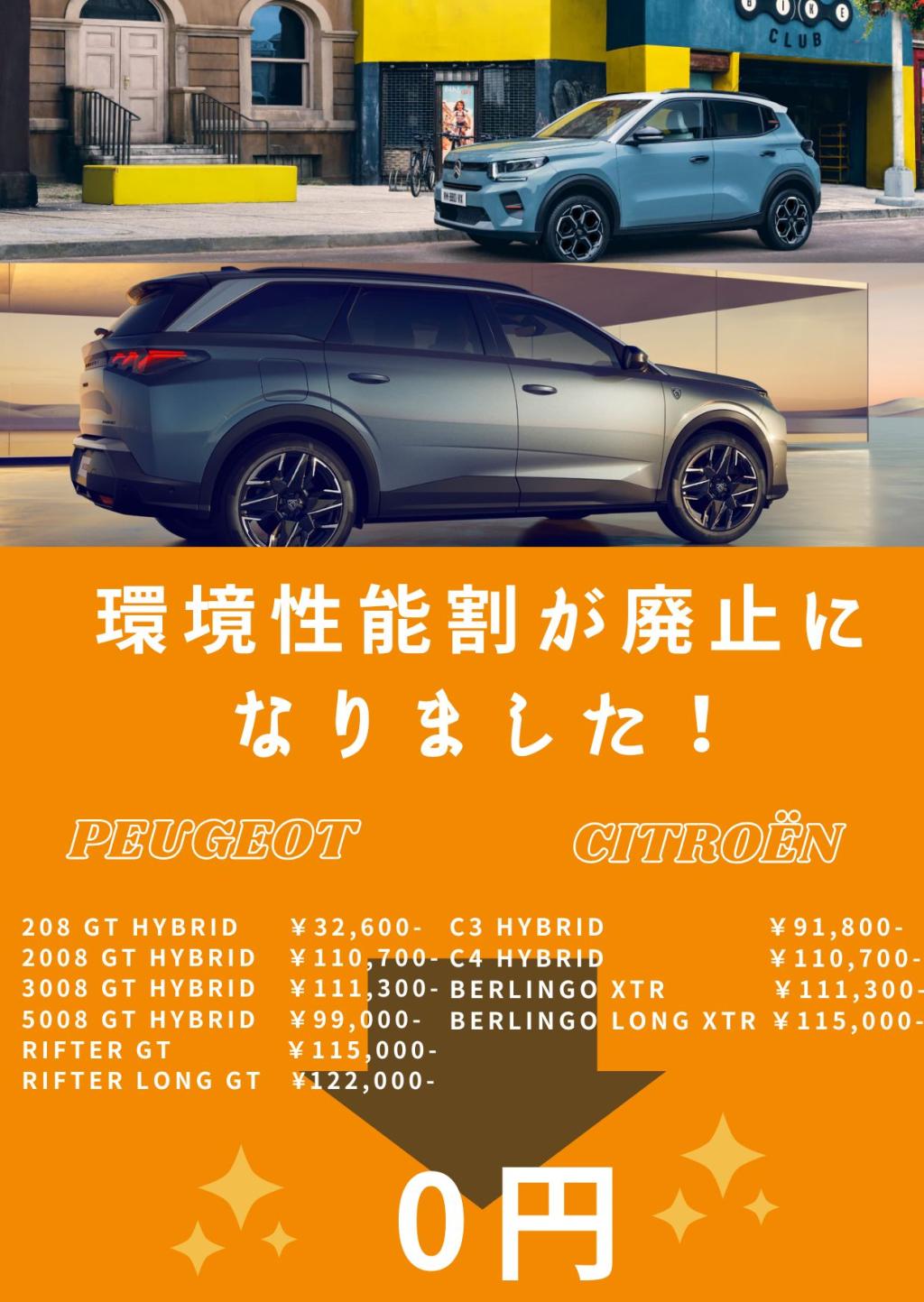 環境性能割が廃止になりました🦁